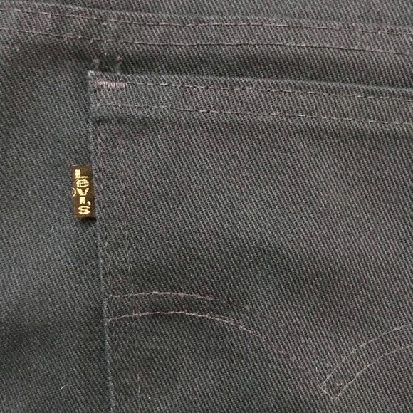 Vintage 70s Levis Sta Prest unisex navy jeans 35” - Picture 5 of 6